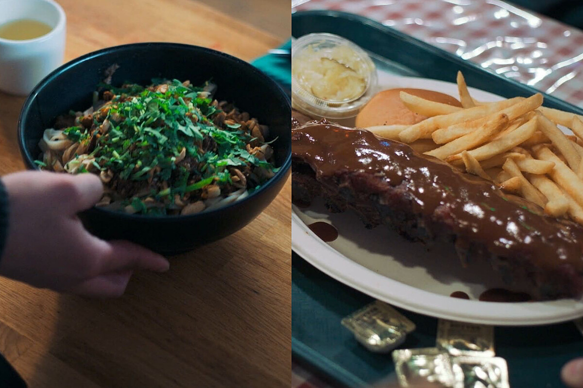 這段也拍攝出構思菜色的過程。