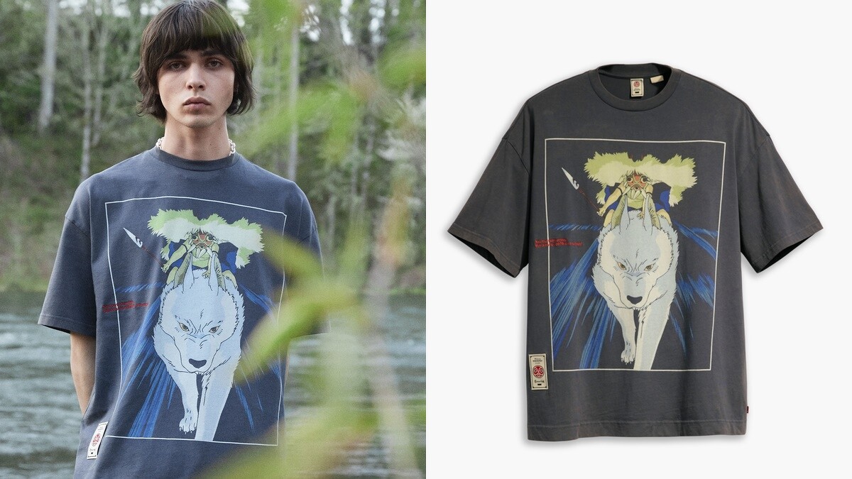 Levi's® X Princess Mononoke 圖紋短Tee NT$2,900。