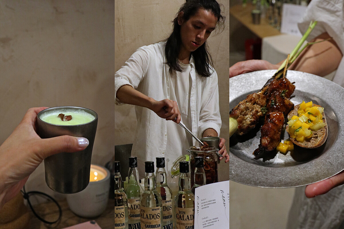 以「赭色的老宅」為題的「河內市集」。