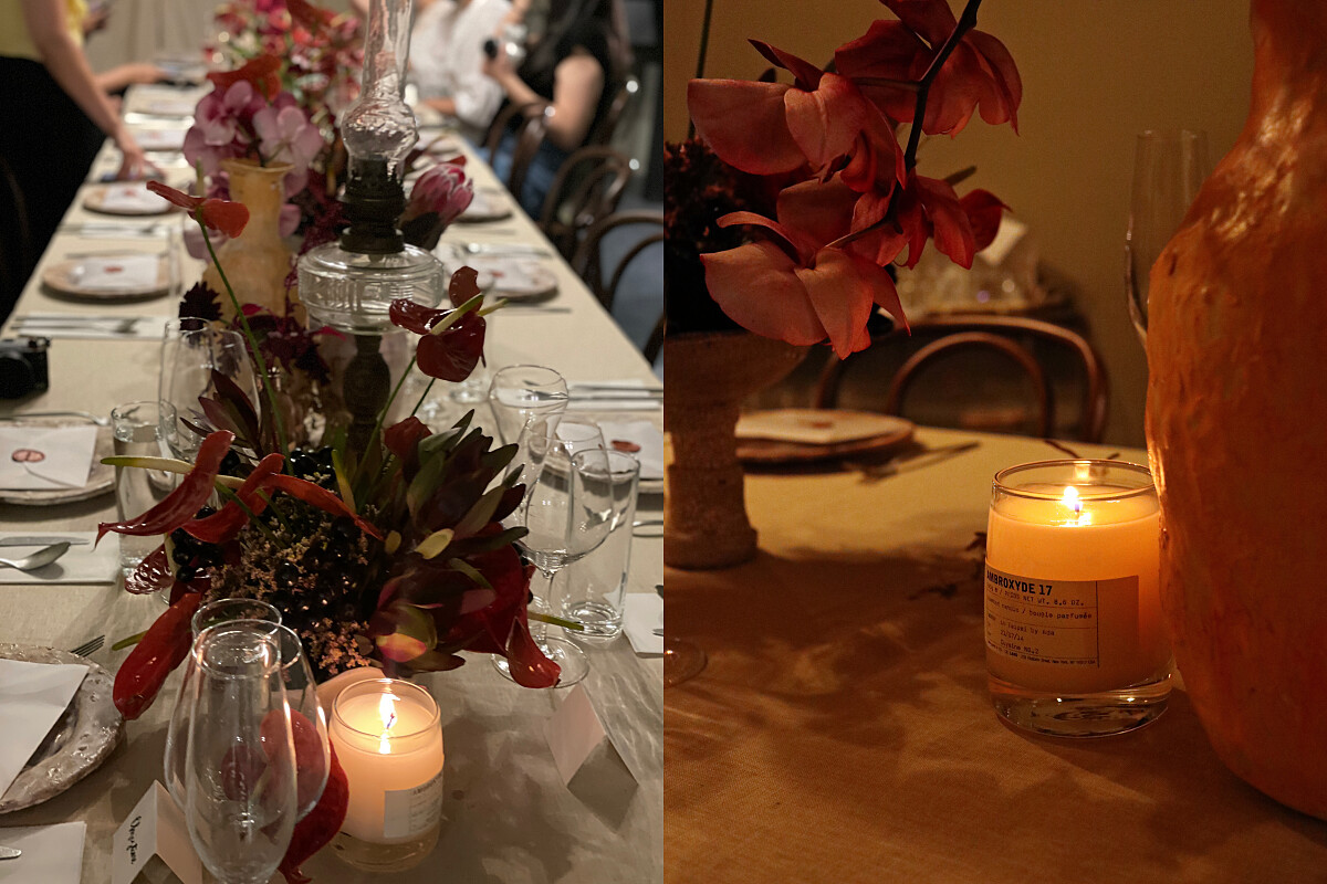 透過豔紅的花朵表現莒哈絲濃烈的愛慾書寫。