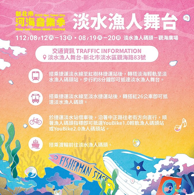 淡水漁人舞台交通資訊
