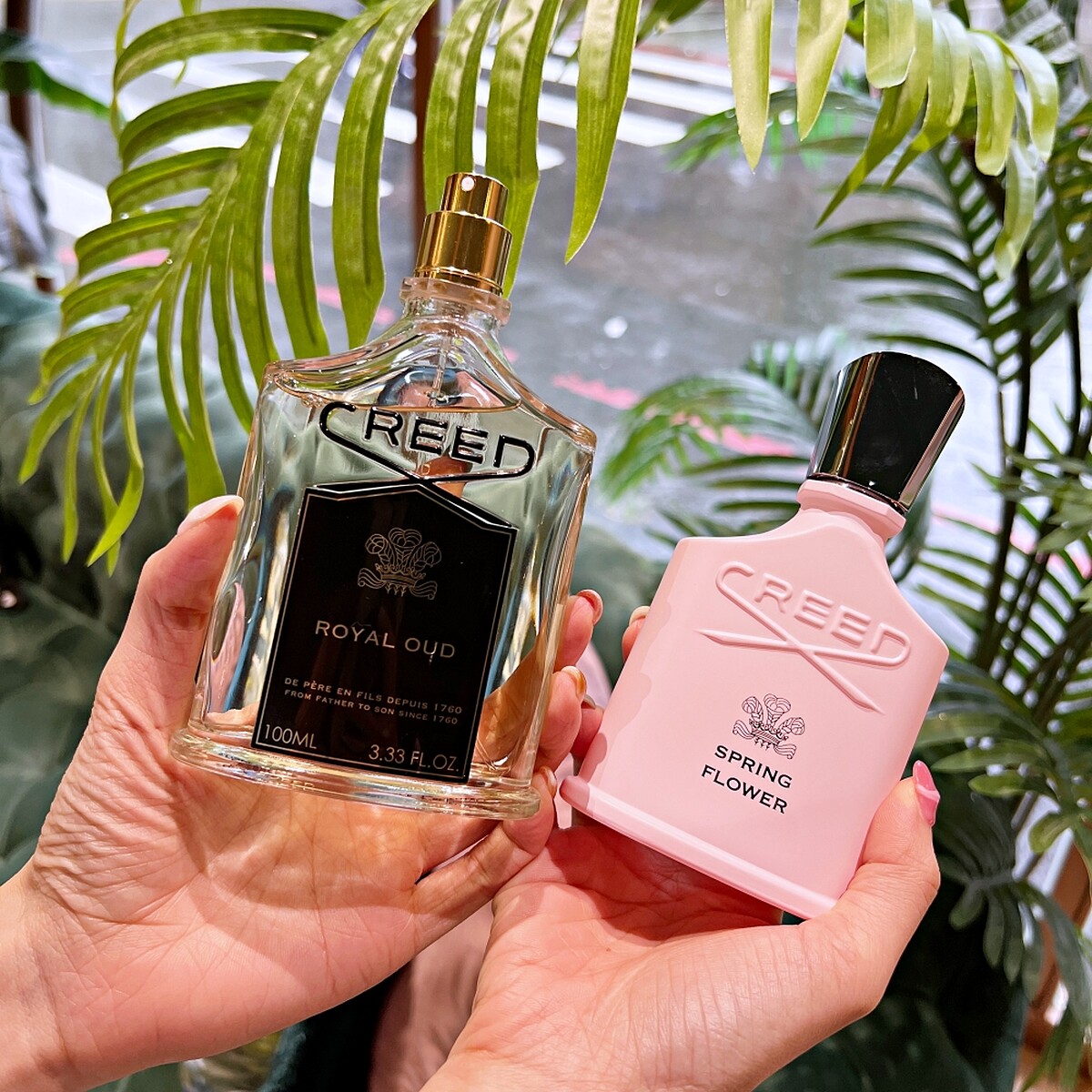 CREED (左)皇家沉香與(右)春漾花華。