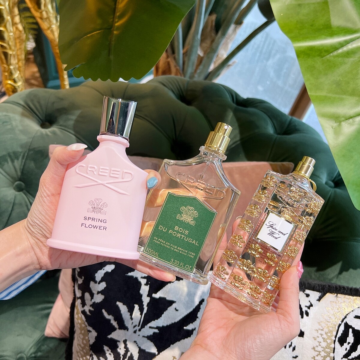 CREED (左)春漾花華、(中)葡國森林、(右)尼羅河之戀。