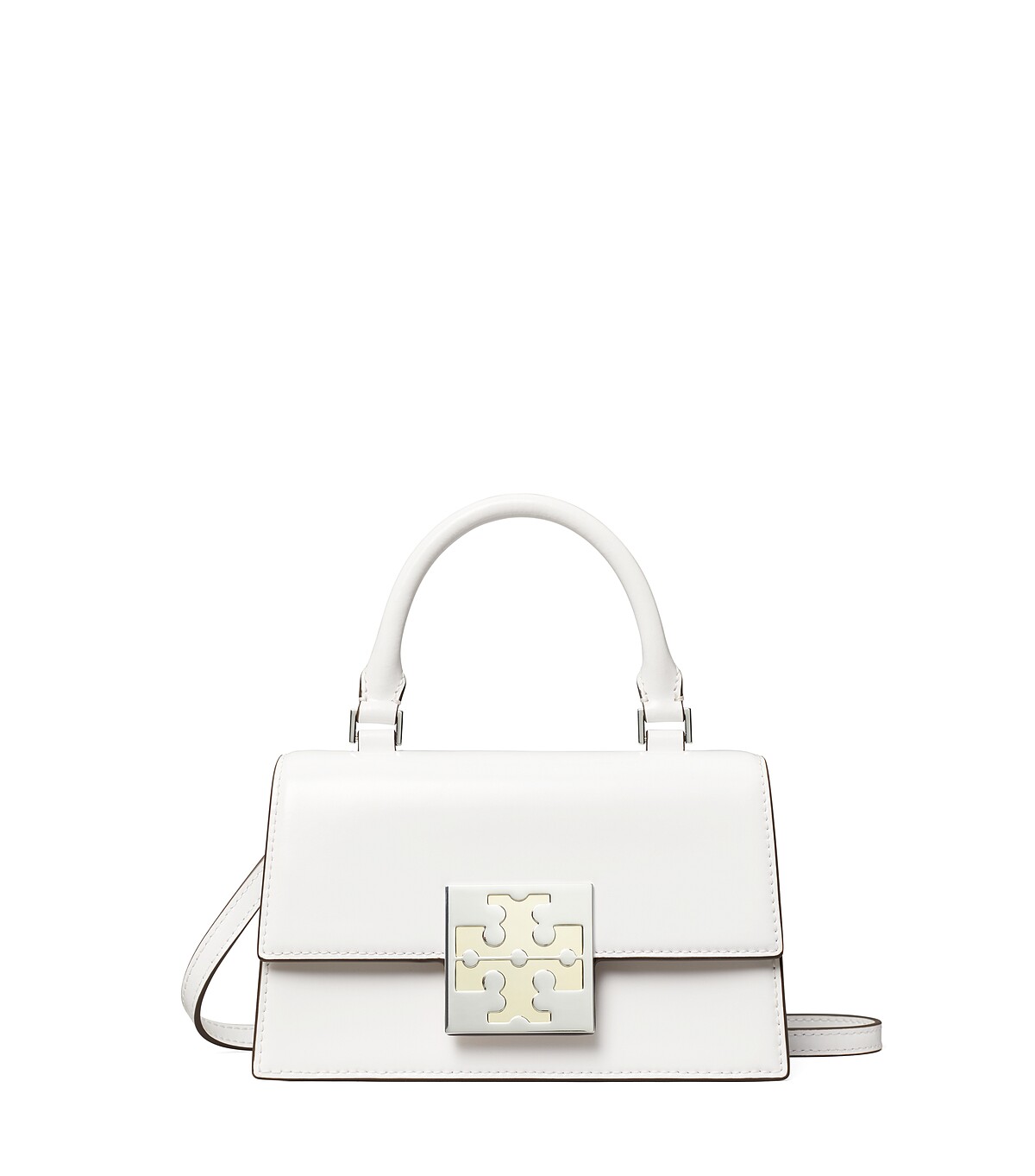 TORY BURCH_Bon Bon 白色迷你手提包，NT15,900。