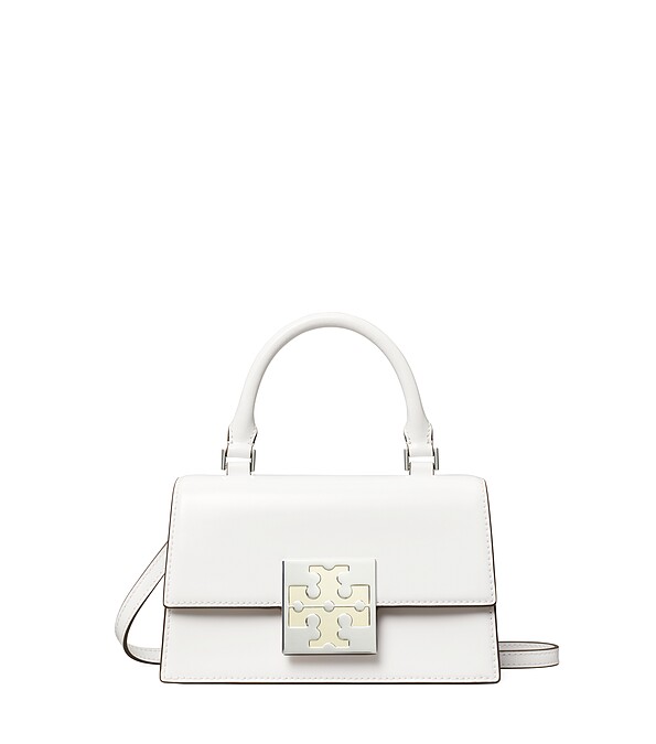 TORY BURCH_Bon Bon 白色迷你手提包，NT15,900。