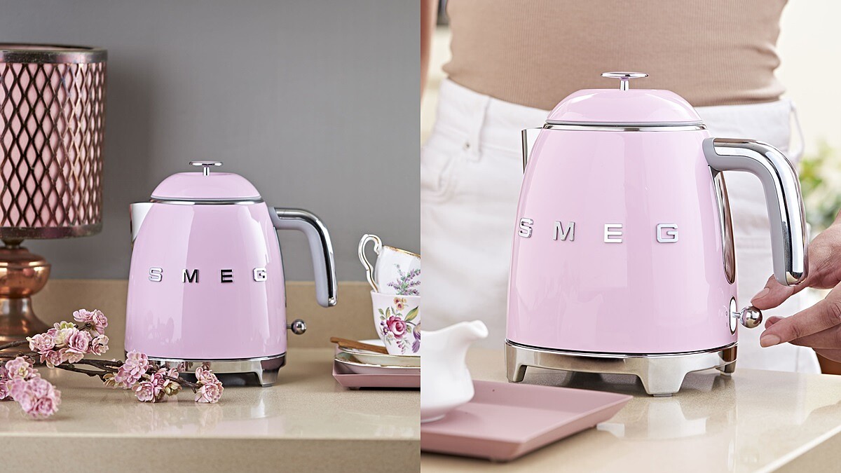 這個芭比粉太讓人心動！Smeg迷你電熱水壺夢幻上市，共有7款多巴胺配色
