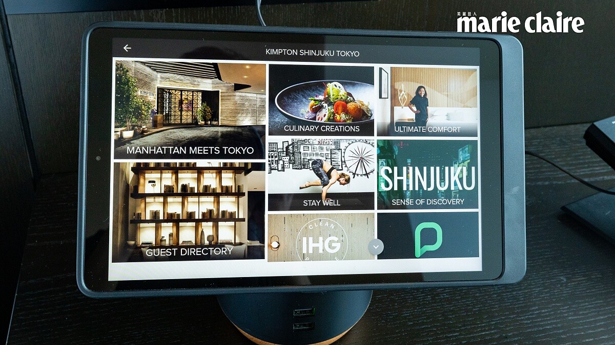 東京新宿金普頓酒店客房提供平板,能為住客解決任何疑難雜症