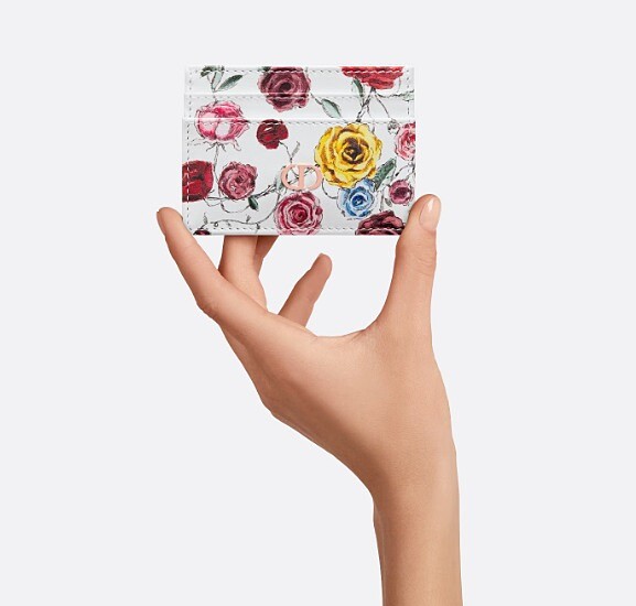 Dior Caro Florilegio印花5 隔層卡片套NT12,000