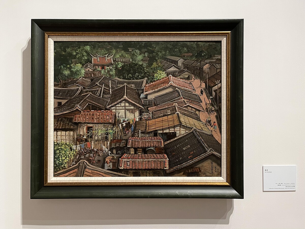 翁崑德〈眺望〉1954。