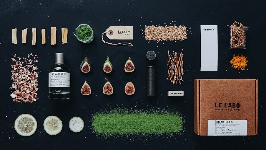 LE LABO末茶26淡香精香材成份圖。