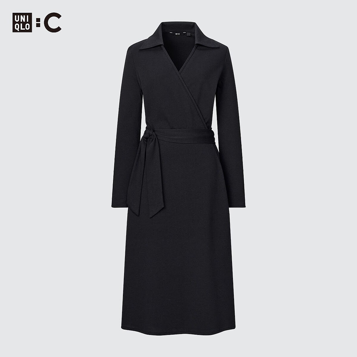 綁帶式洋裝（長袖） 售價 NT$1,990。