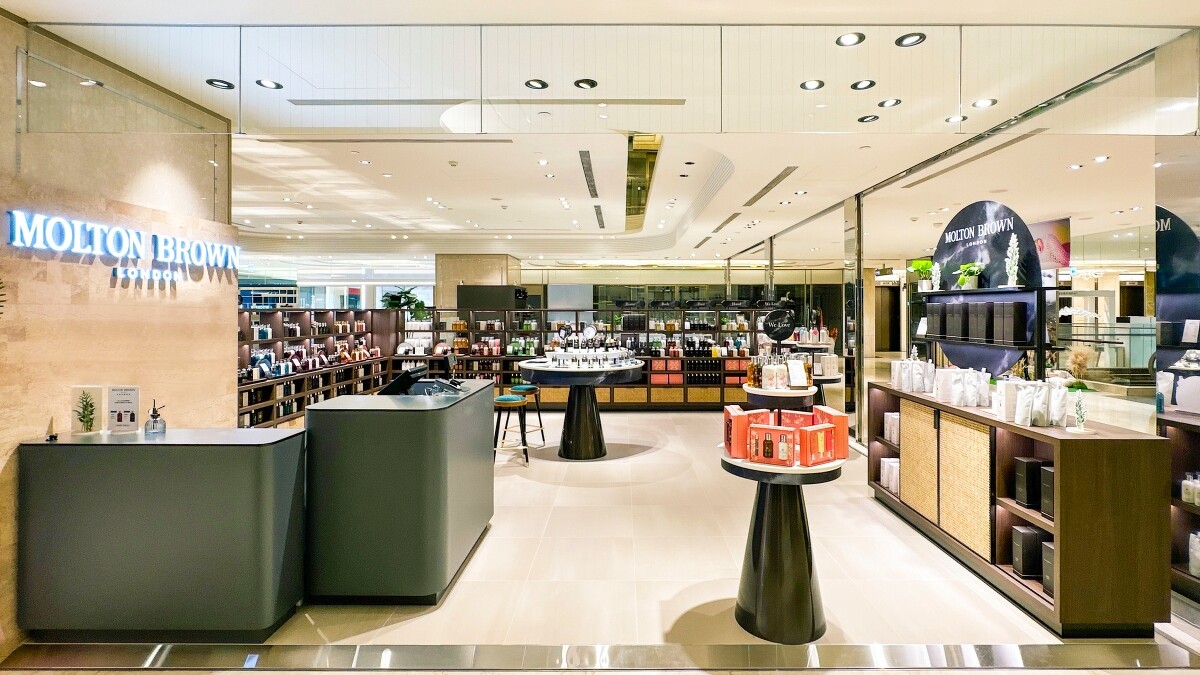 Molton Brown台北微風信義專櫃照。