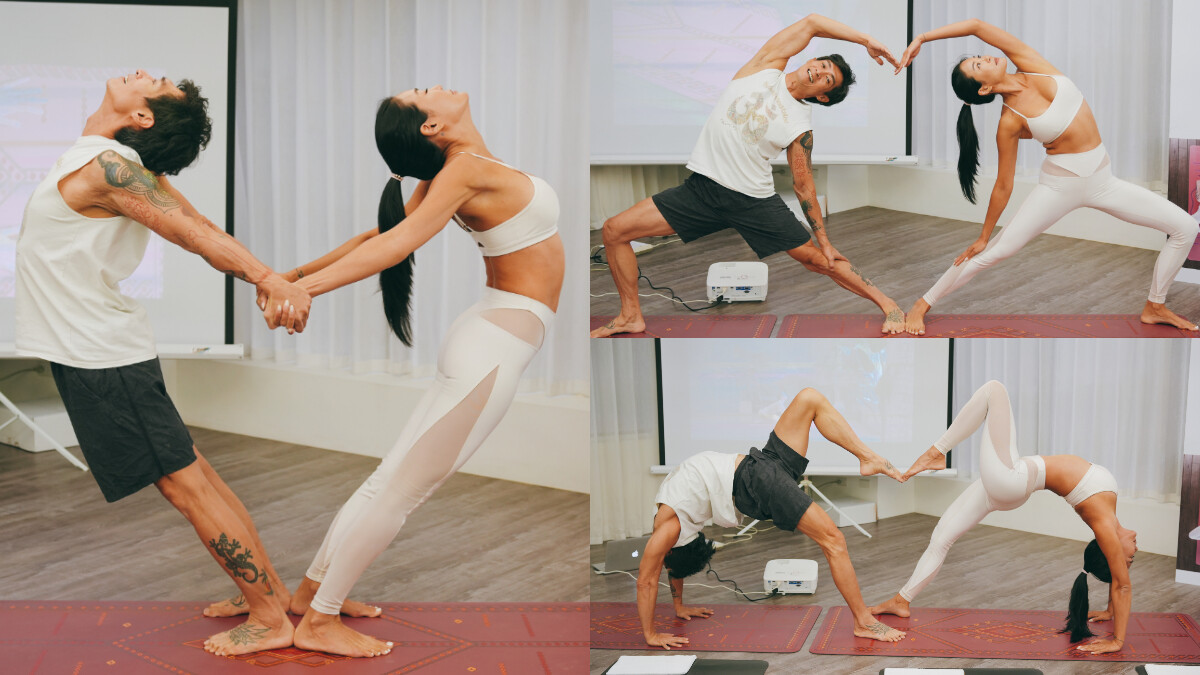 情人節最棒約會！4組雙人愛心瑜珈體式：Corey老師和咪咪老師聯合示範 在家就能做！