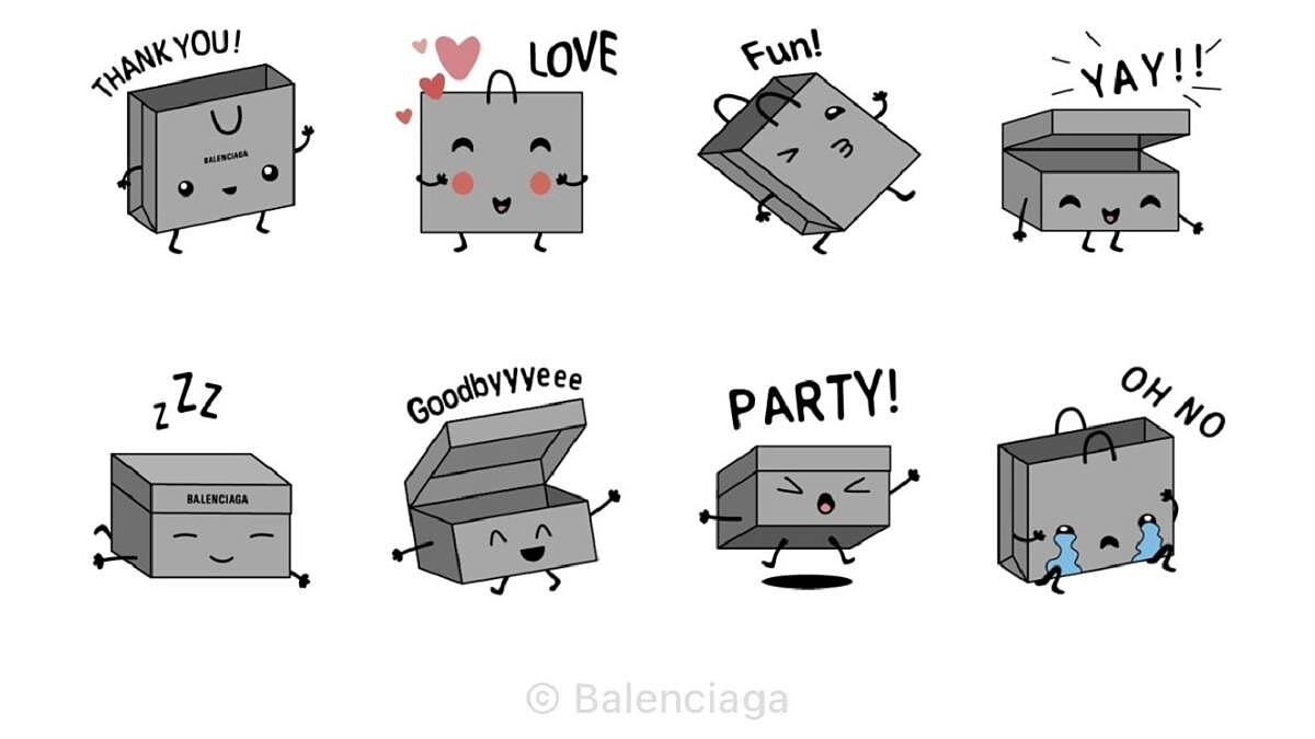 BALENCIAGA LINE 七夕限定貼圖已上市