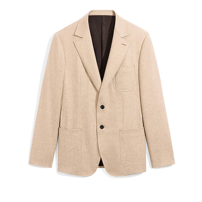 Berluti 暖米色喀什米爾羊毛西裝外套,NT135,000。