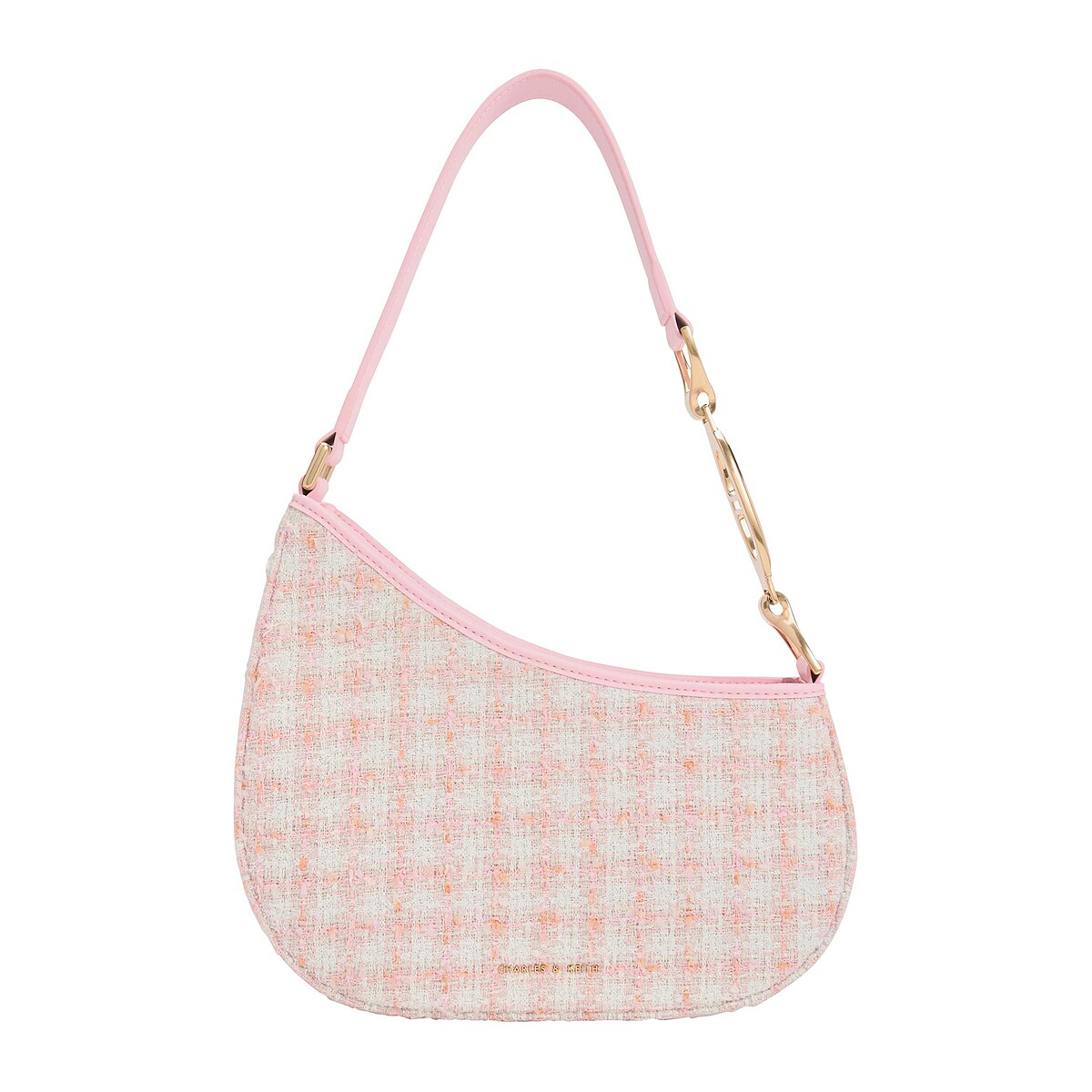 CHARLES & KEITH 斜剪裁肩背包,NT2,190。