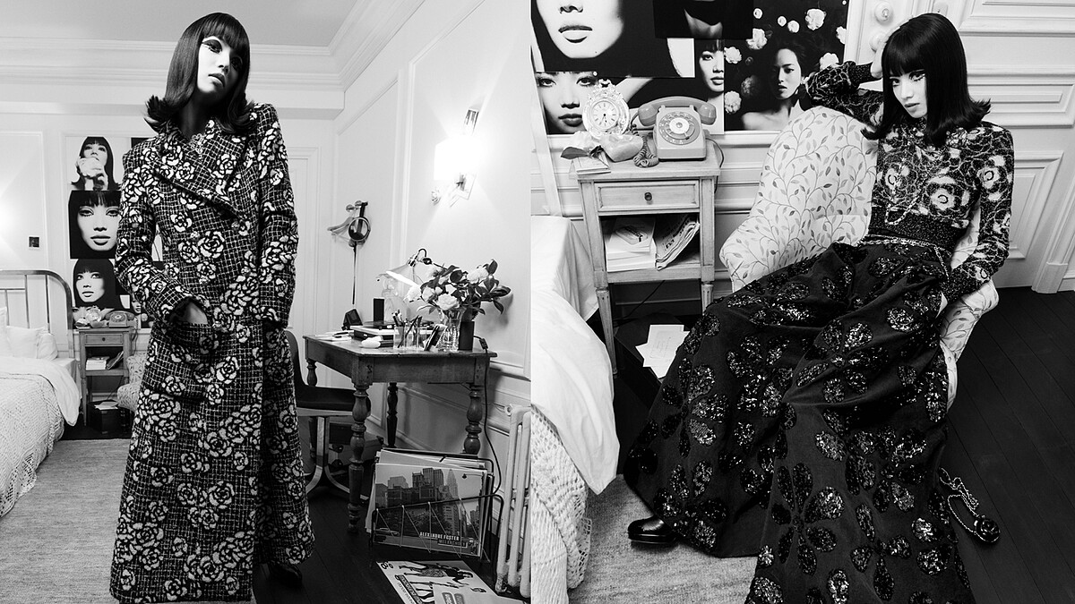 以黑白電影投射出迷幻蒙太奇氛圍，小松菜奈引領我們解密香奈兒 2023/24 秋冬高級時裝系列的多重亮點