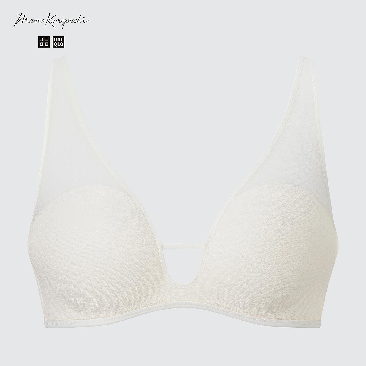 UNIQLO and Mame Kurogouchi 無鋼圈美型胸罩(網眼)NT$790 。(全台店鋪販售)