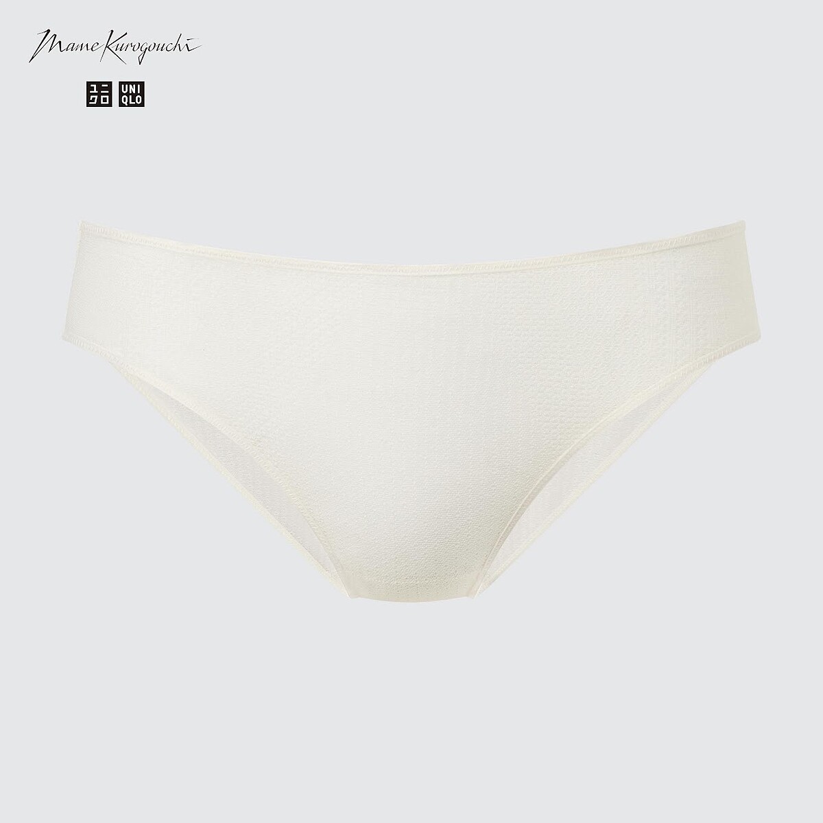 UNIQLO and Mame Kurogouchi 網眼內褲(中腰)NT$390。 (全台店鋪販售)