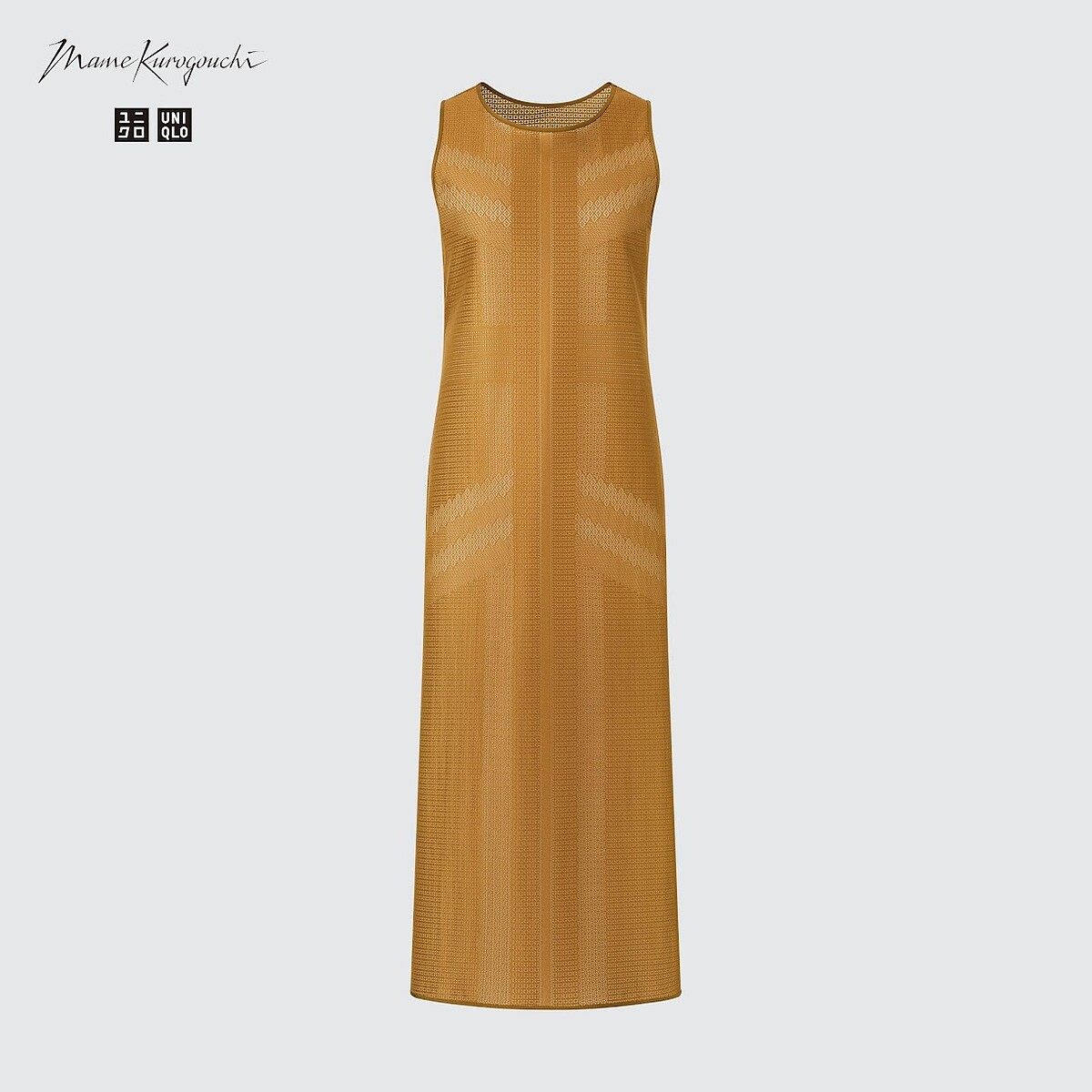 UNIQLO and Mame Kurogouchi 透膚長洋裝(無袖)NT$1290。