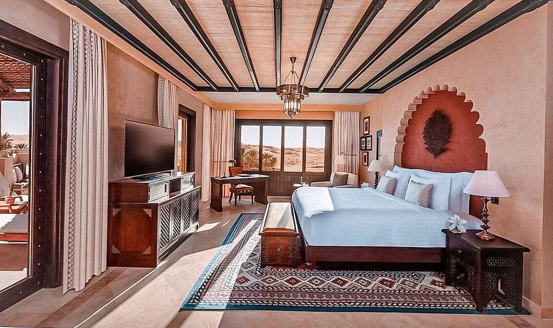 充滿異國風情的客房。