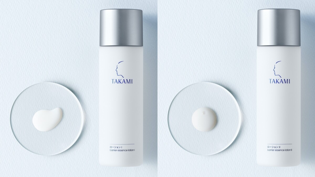 TAKAMI角質道肌亮露I與II兩種質地示意。