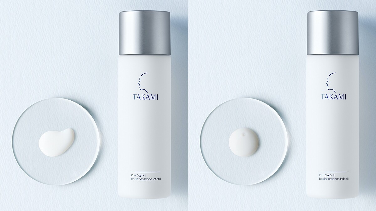 TAKAMI角質道肌亮露I與II兩種質地示意。