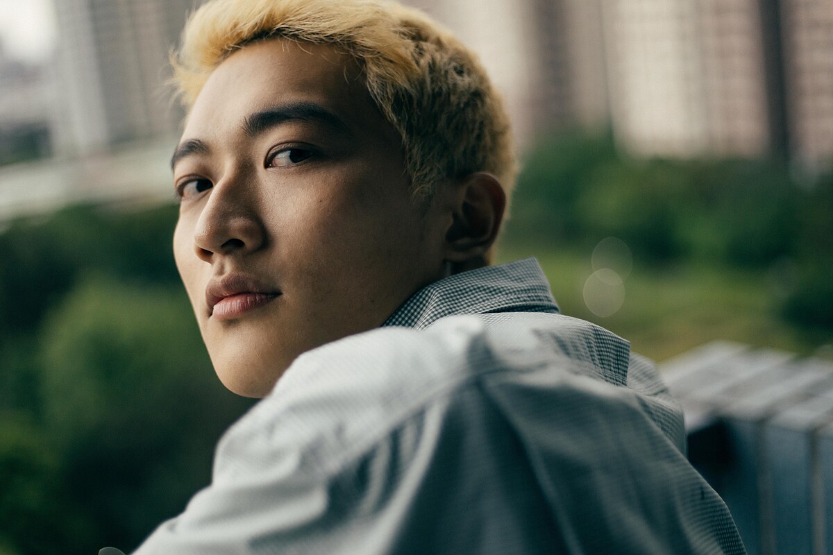 《百味小廚神 中元大餐》北影「非常新人」林澤凱在劇中造型看似兇狠，卻對「通靈金孫」阮柏皓相當照顧。