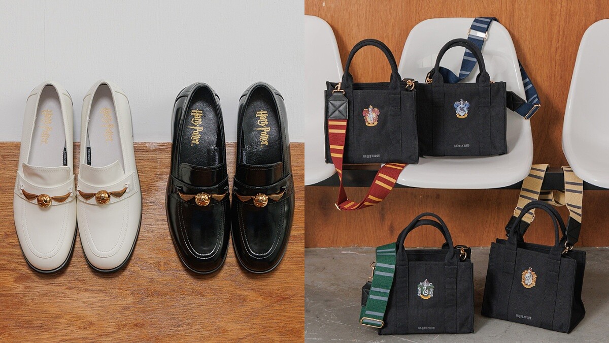 哈波迷注意！Grace Gift X Harry Potter 2023最新聯名：金探子樂福鞋、學院徽章帆布包