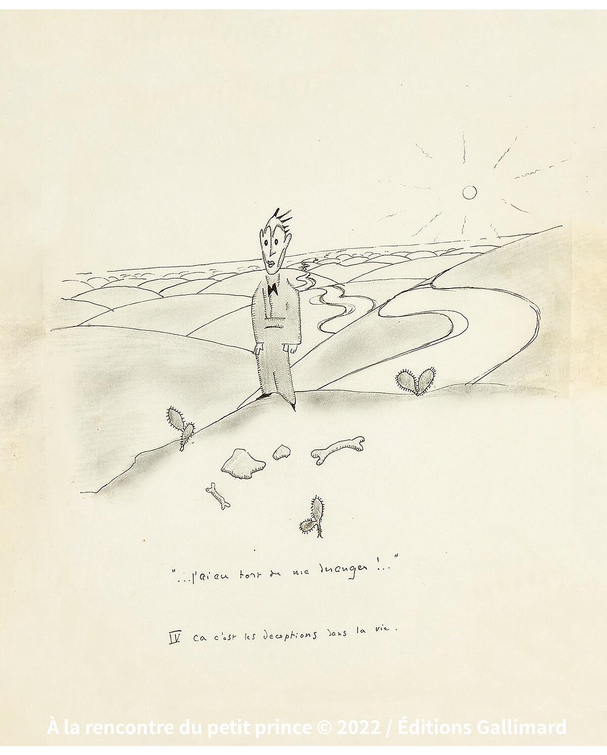 IV 小王子老了；對他來說，這片沙漠就是他所經歷的世界。大塊文化提供。