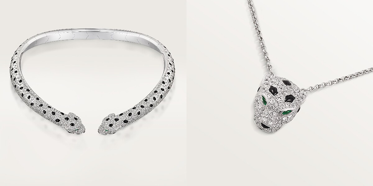 La Panth&egrave;re de Cartier白K金鋪鑽項鍊、La Panth&egrave;re de Cartier白K金鋪鑽項鍊