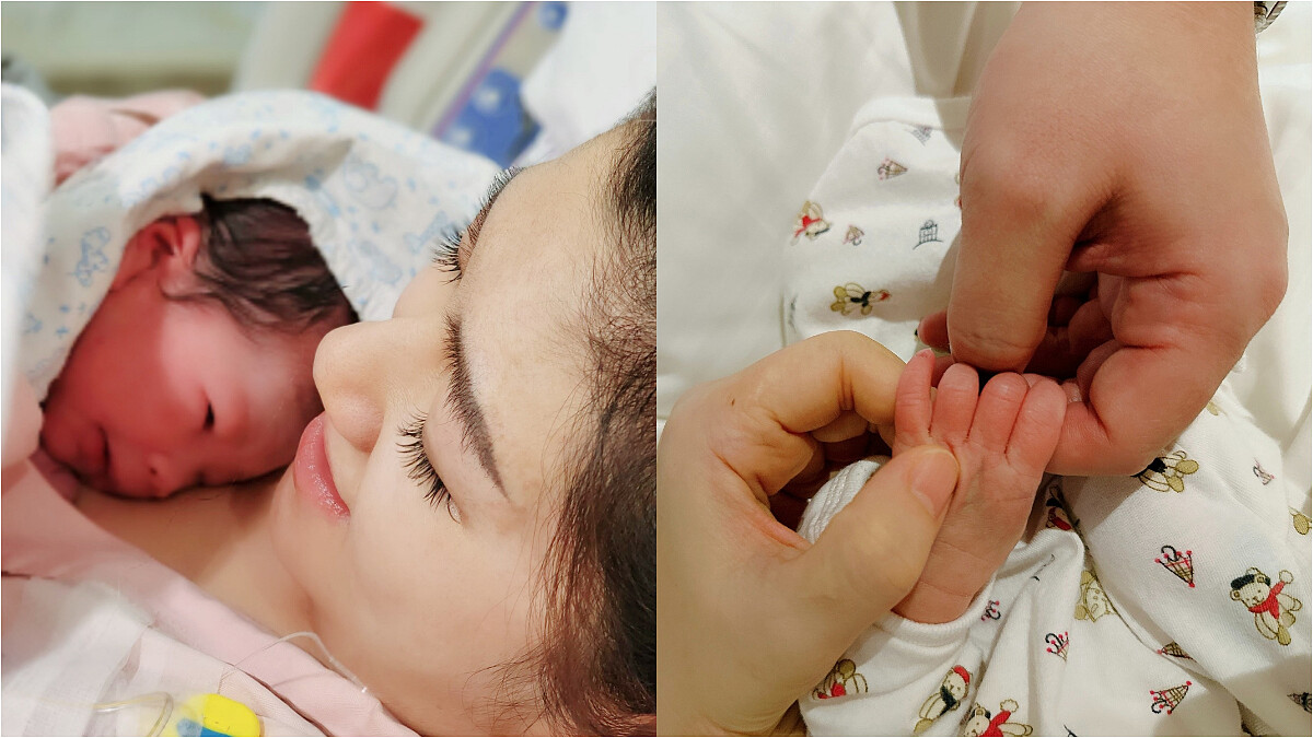 Selina生了！曬出寶寶萌照，透露小腰果肺積水「只要你健康什麼都好」