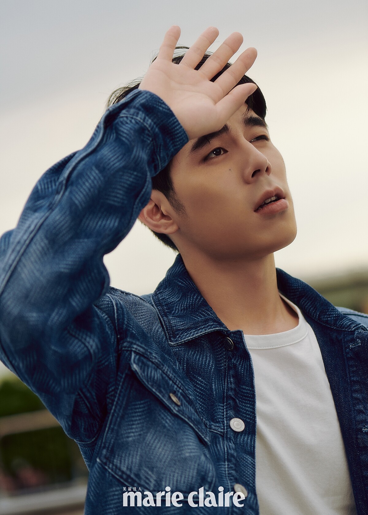 詹懷雲：丹寧印花套裝，Isabel Marant。