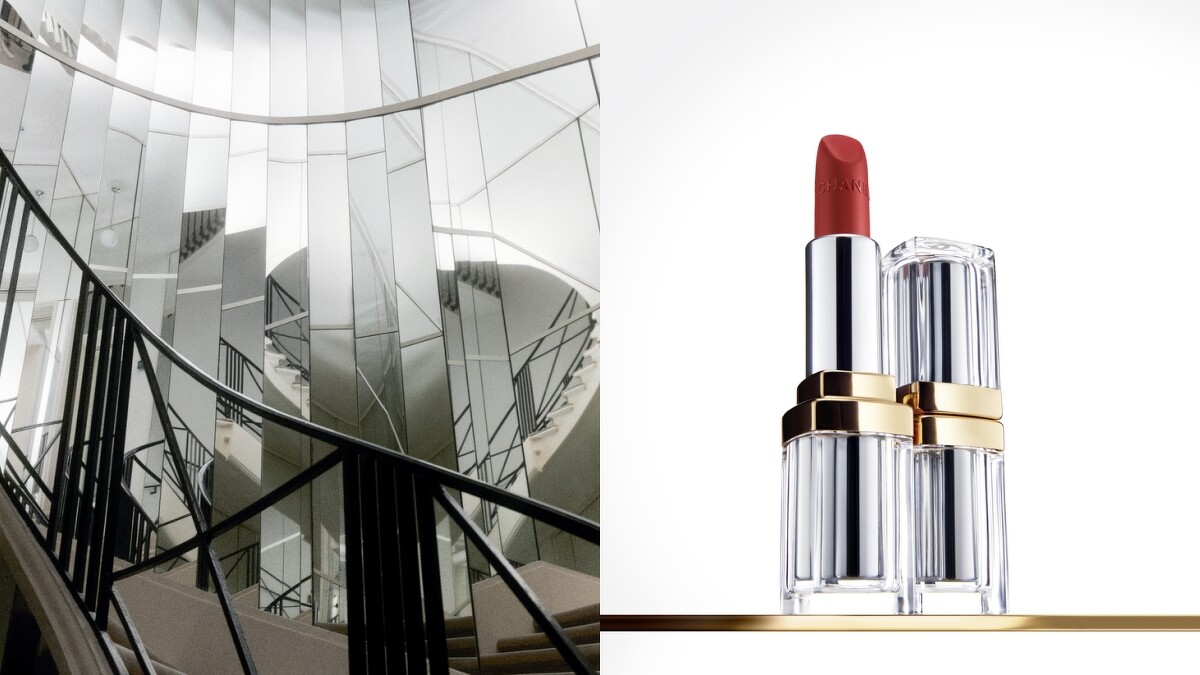 香奈兒康朋街31號唇膏 31 LE ROUG情境圖。