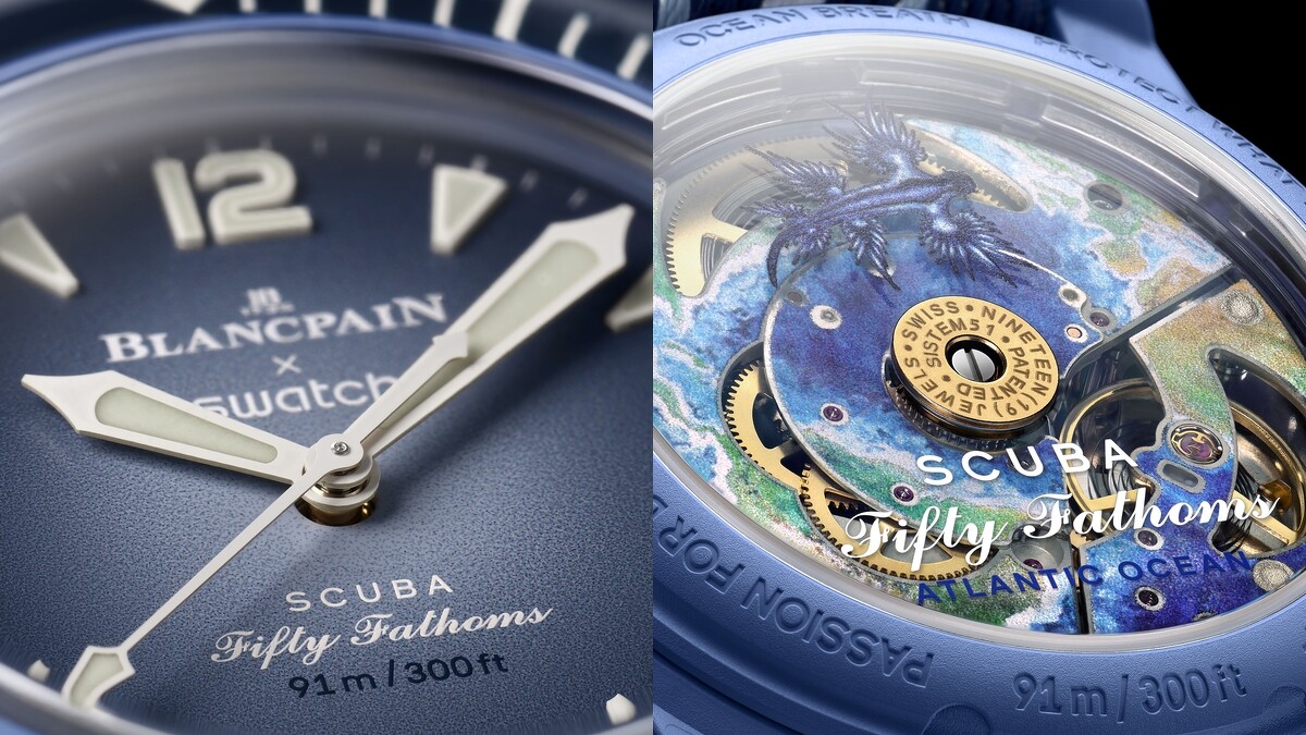 ATLANTIC OCEAN / 採用 Glaucus Atlanticus，深藍色色調則是對廣大海洋深深的致意。不過可別被他們騙了！這種生物看起 來嬌小脆弱，卻飽含劇毒，因此也被稱為「海龍」