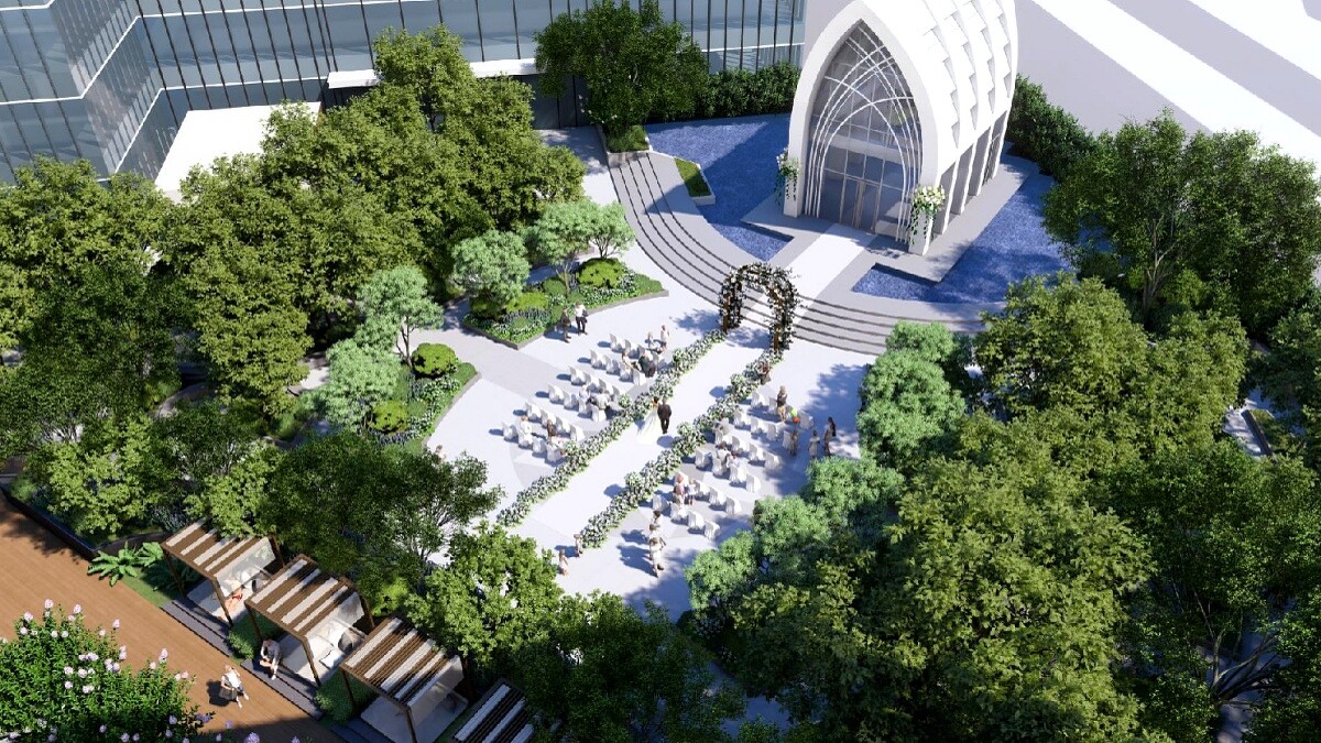 台北漢來大飯店-戶外禮堂「天空森林」