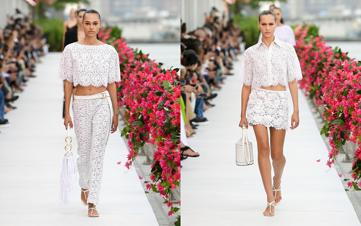 以Jane Birkin為靈感的短版蕾絲上衣。