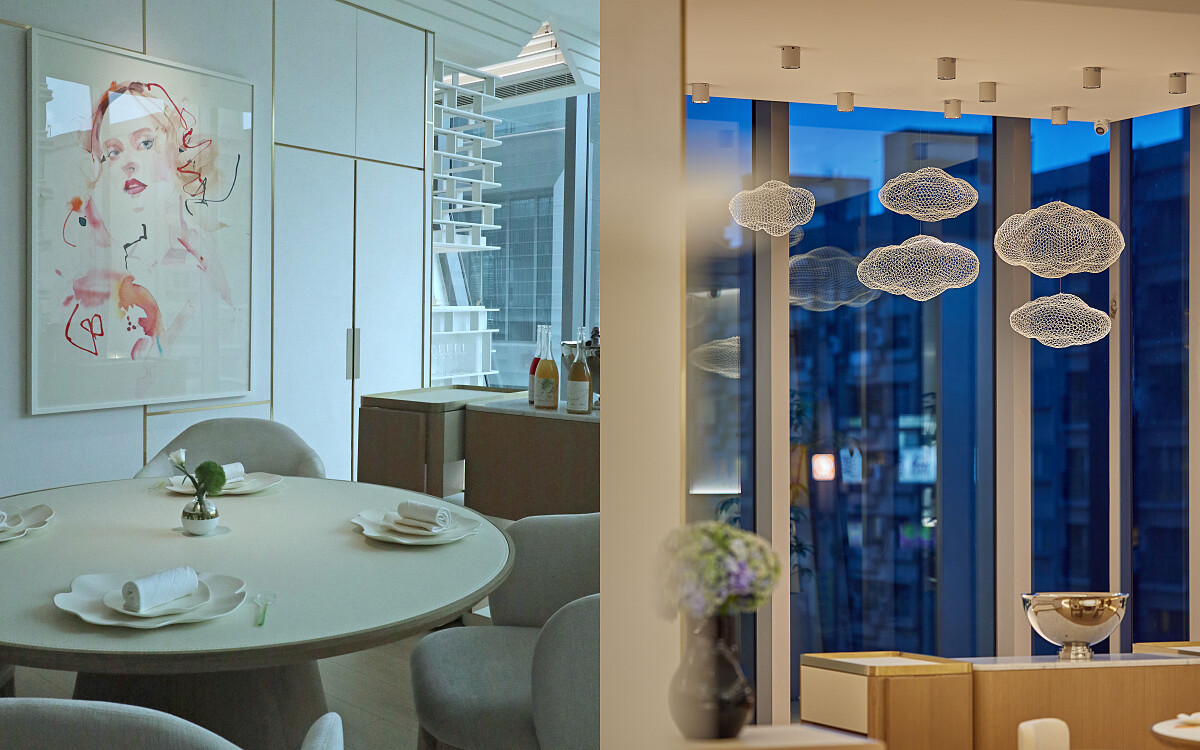 餐廳角落皆有工藝家,畫家的作品可欣賞。