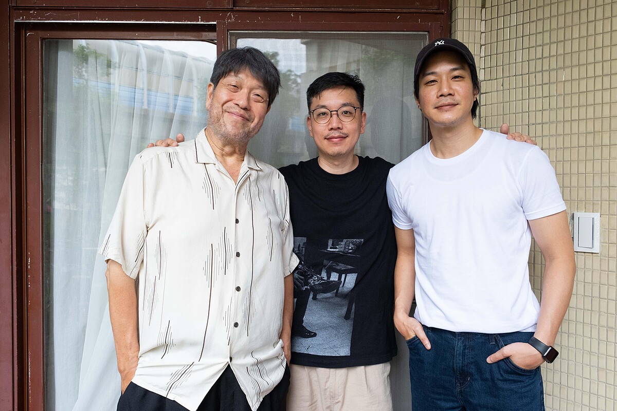 導演侯季然（中）推薦由金鐘影帝薛仕凌和羅北安演出MV