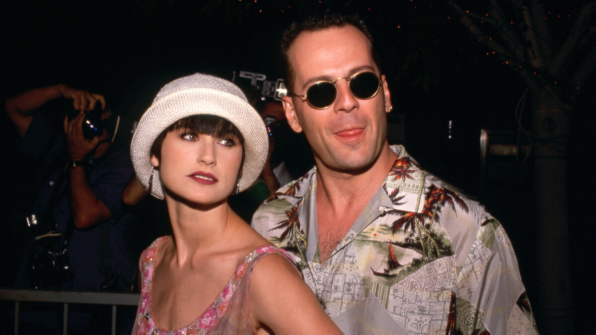 黛咪摩爾、布魯斯威利在低潮時互相扶持。