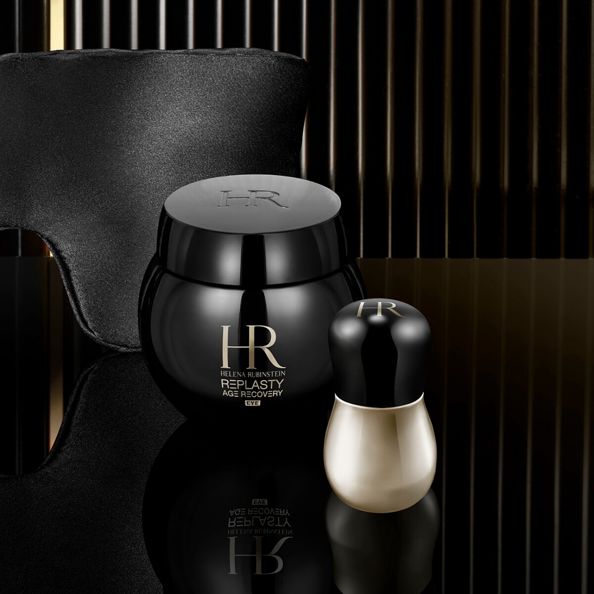 HR赫蓮娜黑繃帶眼霜與獨家設計的頂級雙效亮眼珠。