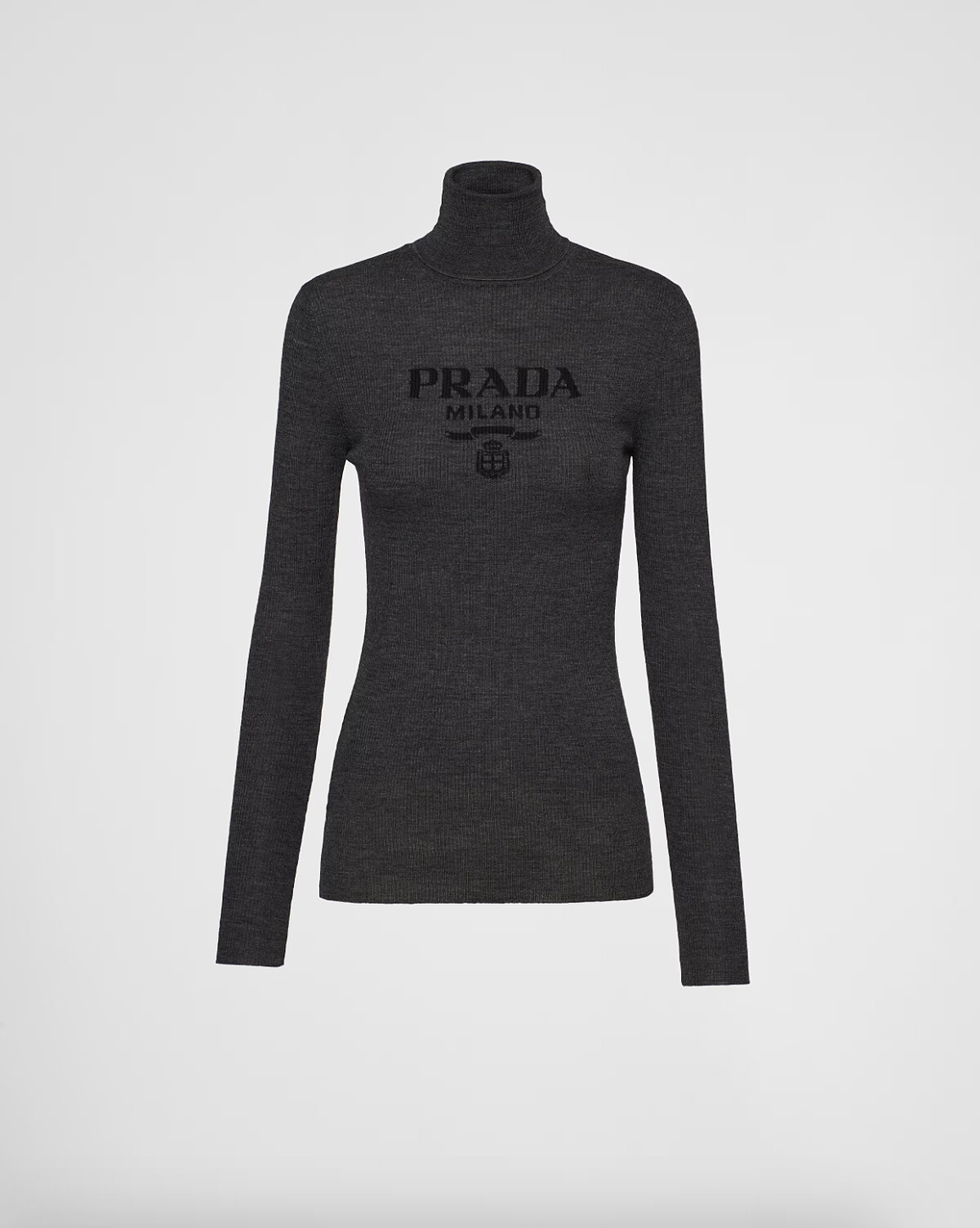 超精紡羊毛樽領毛衣（灰）