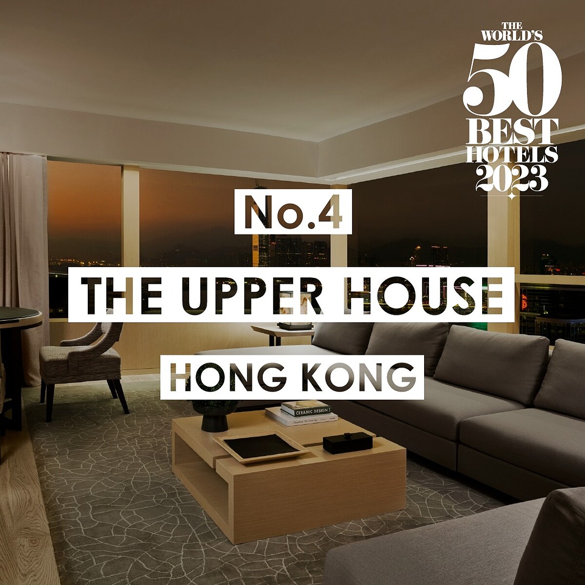 香港「The Upper House」得到第四名。