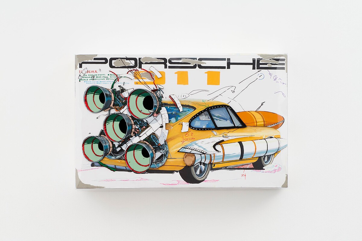 Tatsuya Yokosaka_YELLOW BIRD_2023_Acrylic paint on canvas , on PVC_ 53x 33.3cm