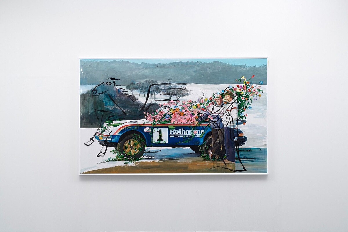 Tatsuya Yokosaka_OFF SPRING_2023_Acrylic paint on canvas , on PVC_ 146x 89.4x6 cm