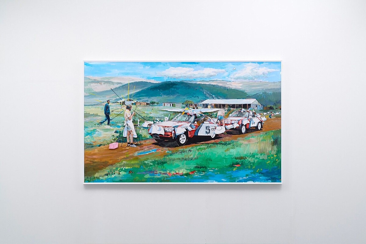 Tatsuya Yokosaka_SUPER DRY_2023_Acrylic paint on canvas , on PVC_146 89.4 x 6cm