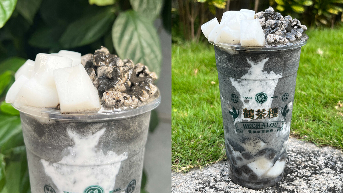 杏仁凍和芝麻粉角雙重享受。