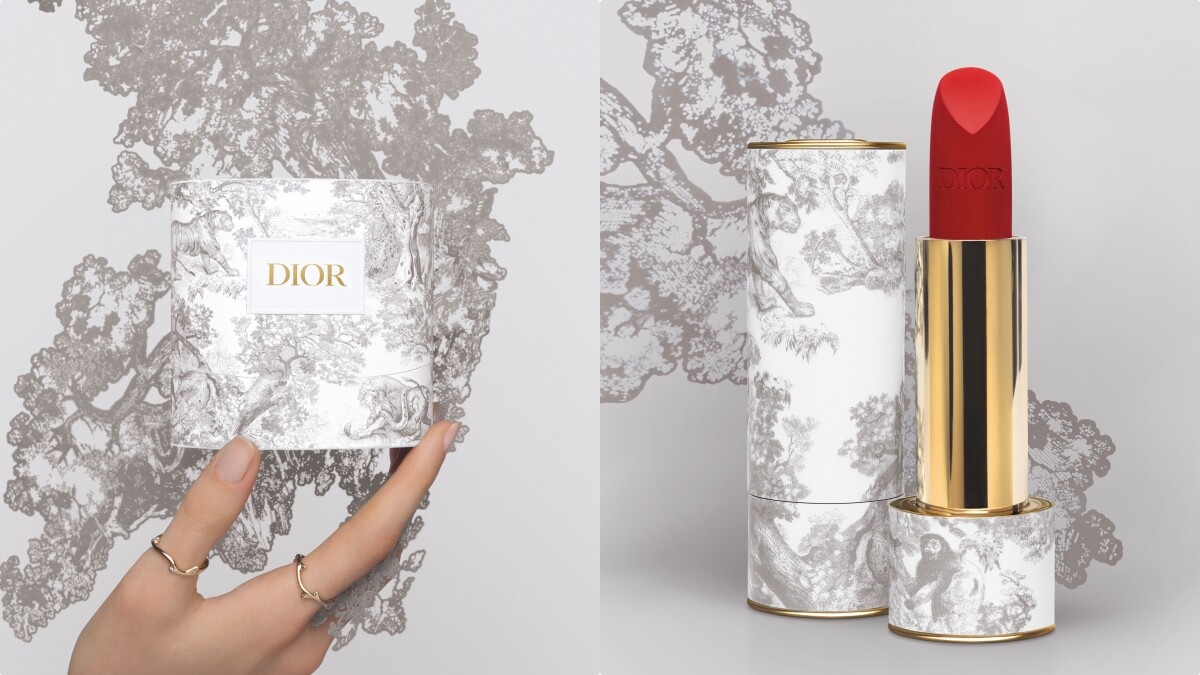 迪奧「口紅天花板」高訂非凡唇膏擁有陶瓷管身+手繪印花，質地還加入黃金微粒，要價破萬元
