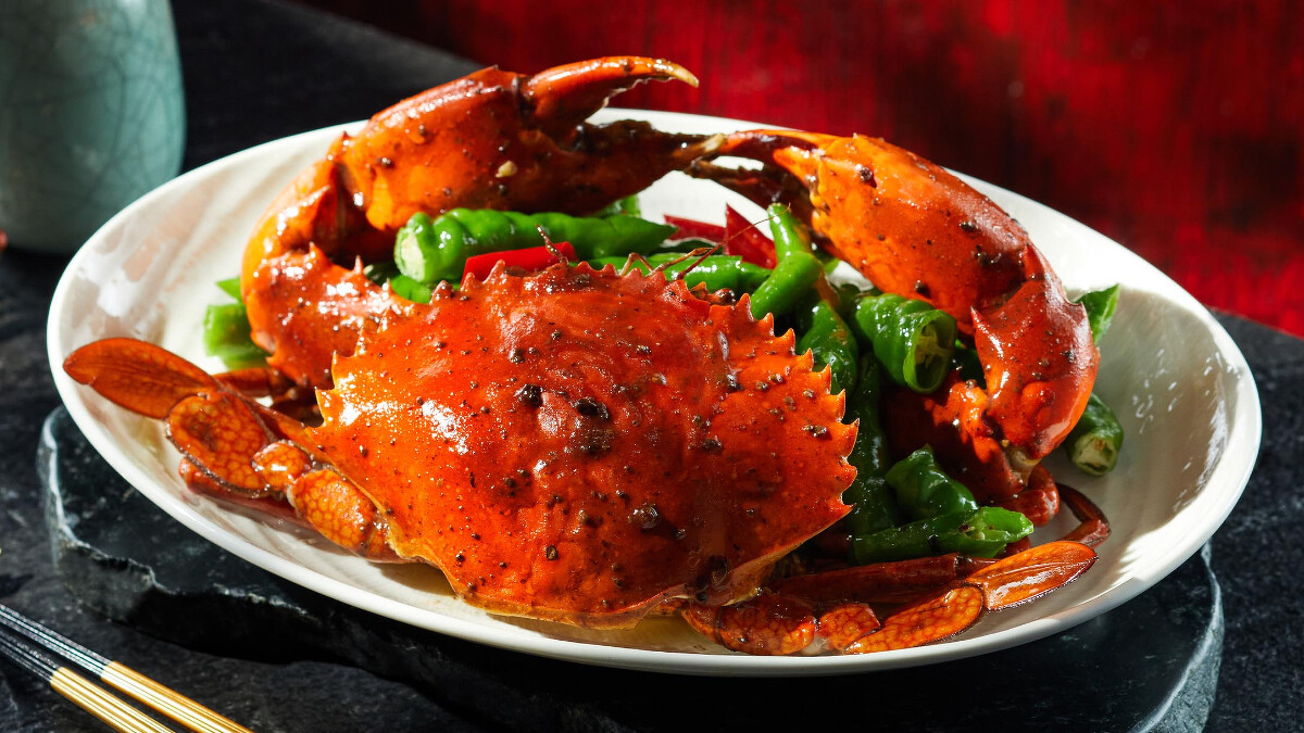 豆豉糯米椒炒沙公吃起來鹹香有味。