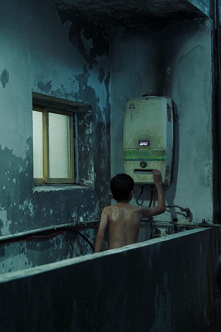 白潤音在《老狐狸》中和父親一洗完澡就先關瓦斯。